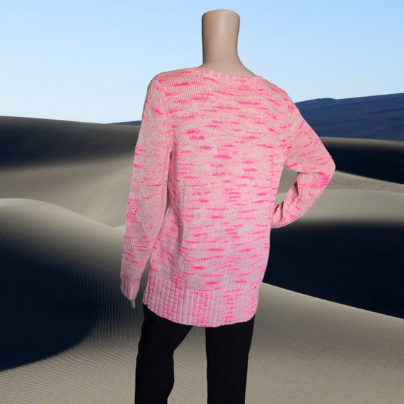 Tristan Women's Bubblegum Pink Gemstone Embellished Wool/Mohair Knit Sweater - Picture 9 of 16